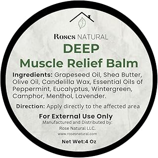 Deep Muscle Relief Balm, 2 oz | Soothing Muscle Balm with Shea Butter, Peppermint & Eucalyptus Oils | Natural Muscle Salve for Aches & Soreness, Made in the USA