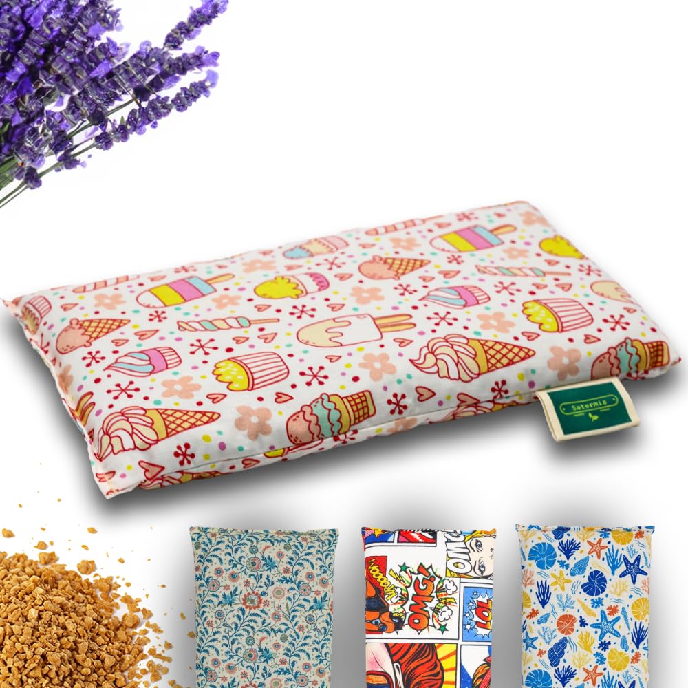 Saco Semillas Microondas - 28x15cm Semillas y Lavanda, 100% Algodón - Saco de Semillas para Microondas - Bolsa térmica Calor y Frío (Helados)