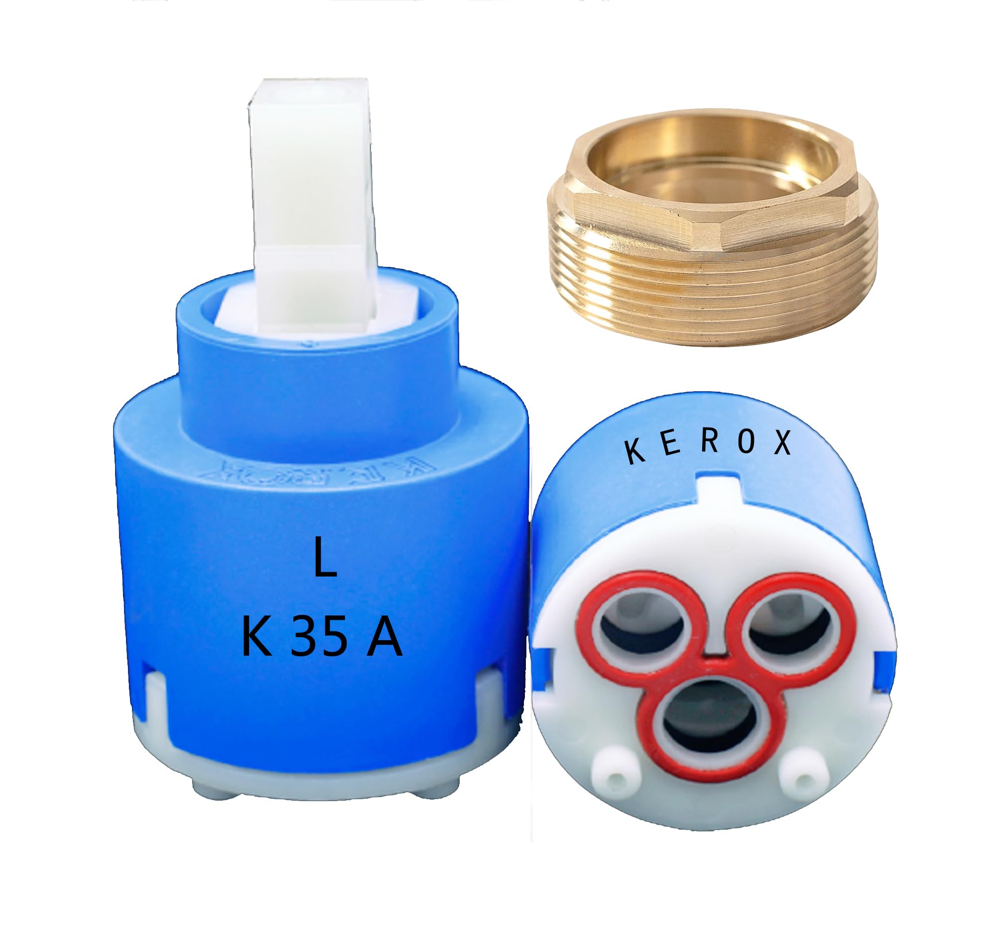 K35A Faucet Cartridge, Replacement Cartridge Compatible with La Torre, Gerber, Danze & Moen, Single Lever Shower Tub Repair, Tub Faucet Cartridges-KEROX