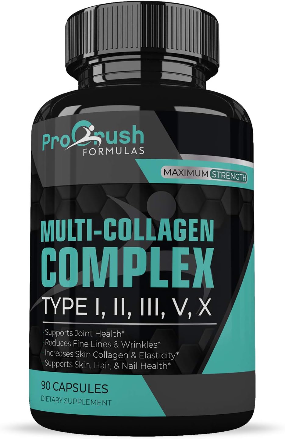 Multi-Collagen Complex- All-in One Formula Supports Cartilage, Joint & Bone Health. Powerful Anti-Aging Supplement Improves Skin, Hair, Nails, Fine Lines & Wrinkles to Look & Feel Younger.