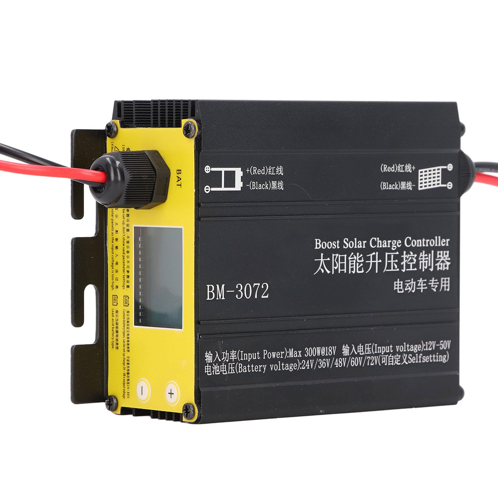 Boost MPPT Controlador de Carga Solar 16A Elevador de Voltaje Eficiente 12V ~ 50V para Vehículos Eléctricos y Sistemas Solares Aleación de Aluminio