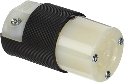 Hubbell HBL4779C Locking Connector, 15 amp, 277V, L7-15R, Black by Hubbell