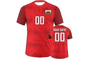 Custom Personalized Wales Soccer Jersey, T-Shirt, Fan Gifts