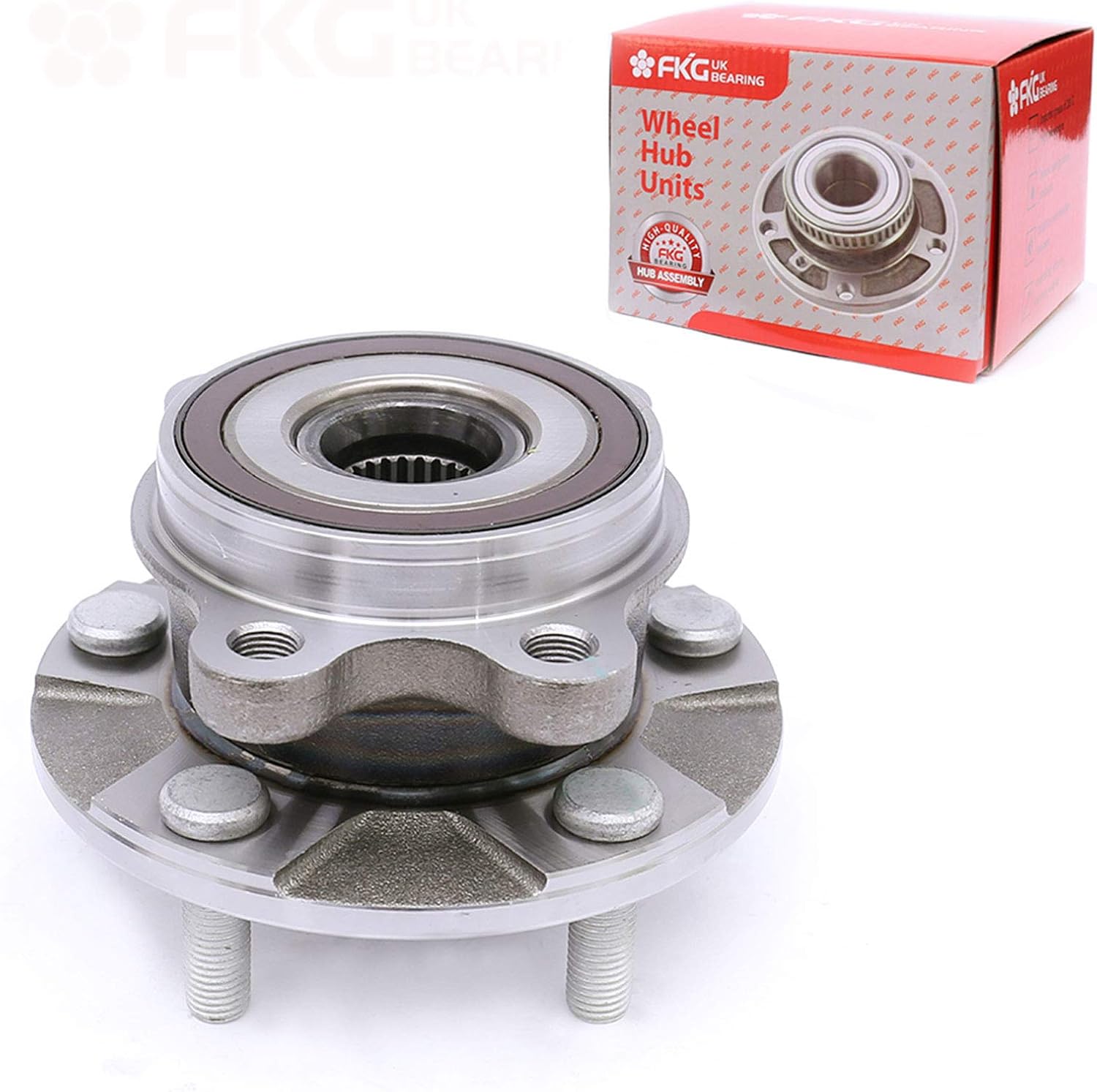 FKG 513257 Front Wheel Bearing Hub Assembly fit for 2012-2016 Toyota Prius V, 2008-2015 Scion xB, 2006-2008 Toyota Rav4 2.4L, 2009-2012 Toyota Rav4 2.5L, 2011-2016 Scion tC