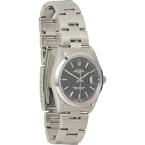 Rolex, Pre-Loved Black Stainless Steel Oyster Perpetual Date 15200 36mm, Black