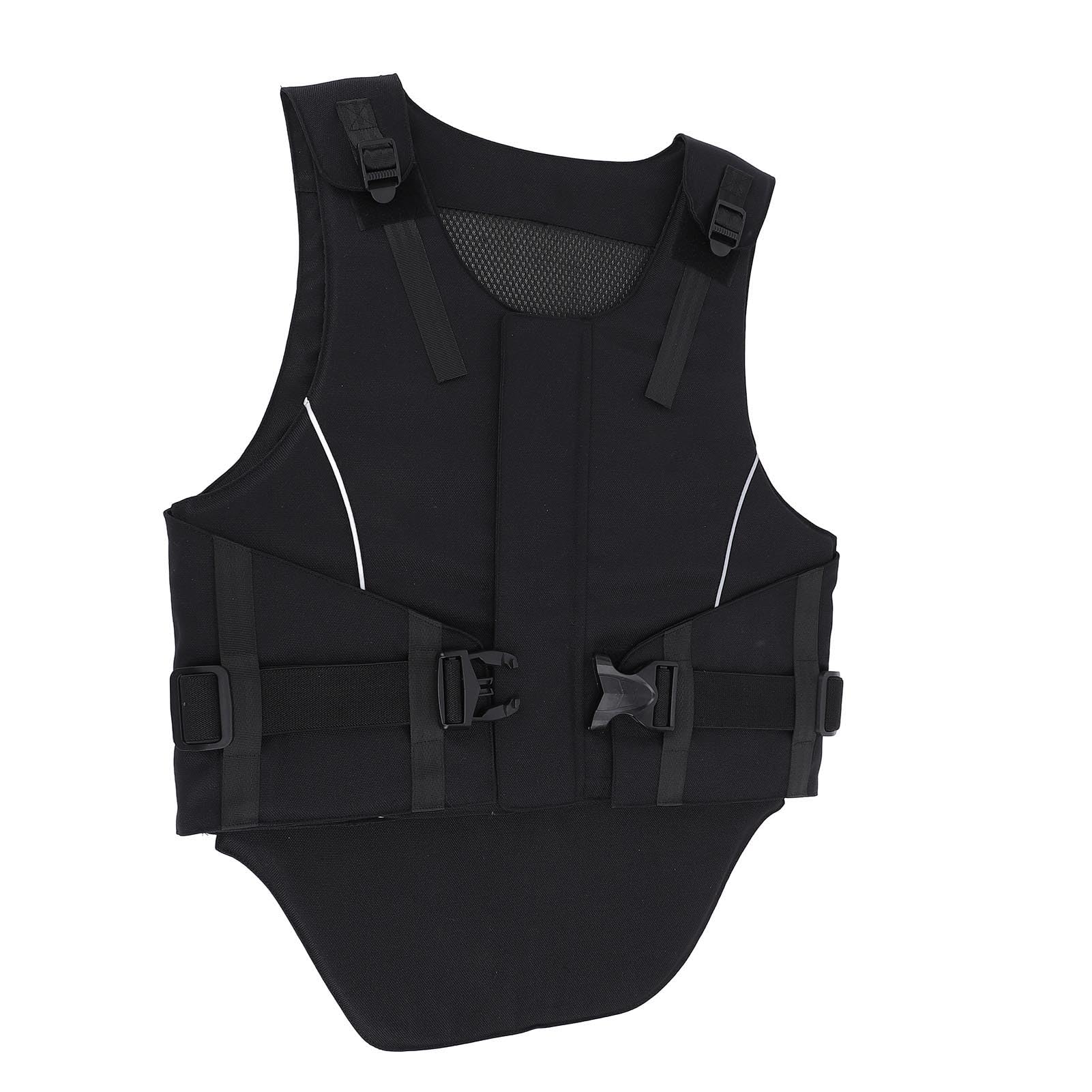 Chaleco Ecuestre Seguridad EVA Espuma amortiguadora Acolchado Chaleco Protector para Montar a Caballo para Hombres Mujeres Arenas de Carreras Montar al Aire Tela Resistente a la (S)