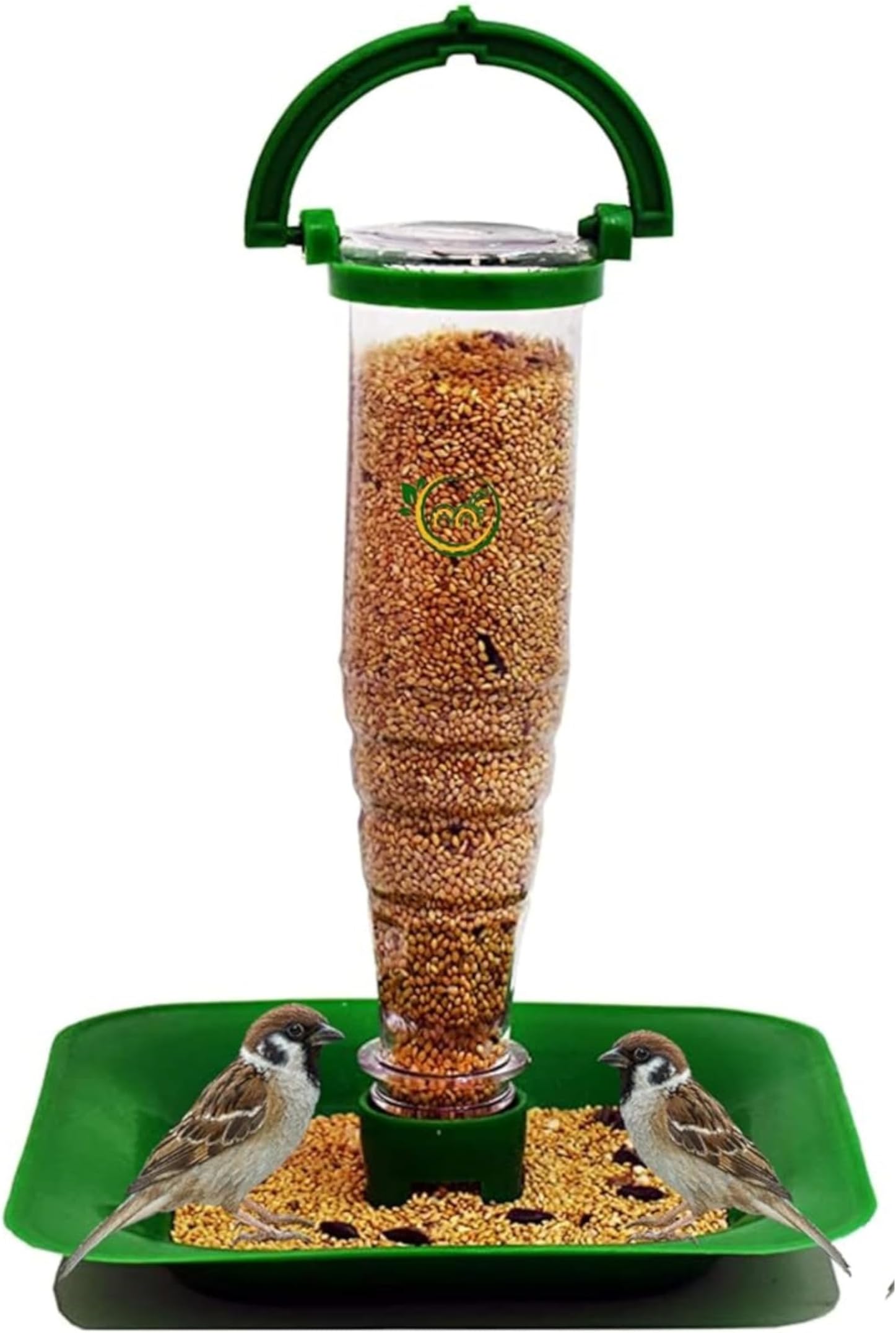 MAF Bird Feeder with Refill Seed Mix Free, Nano Bird Feeder for Food, Wild Bird Food Feeder for Sparrow, Hanging Water and Food Feeder