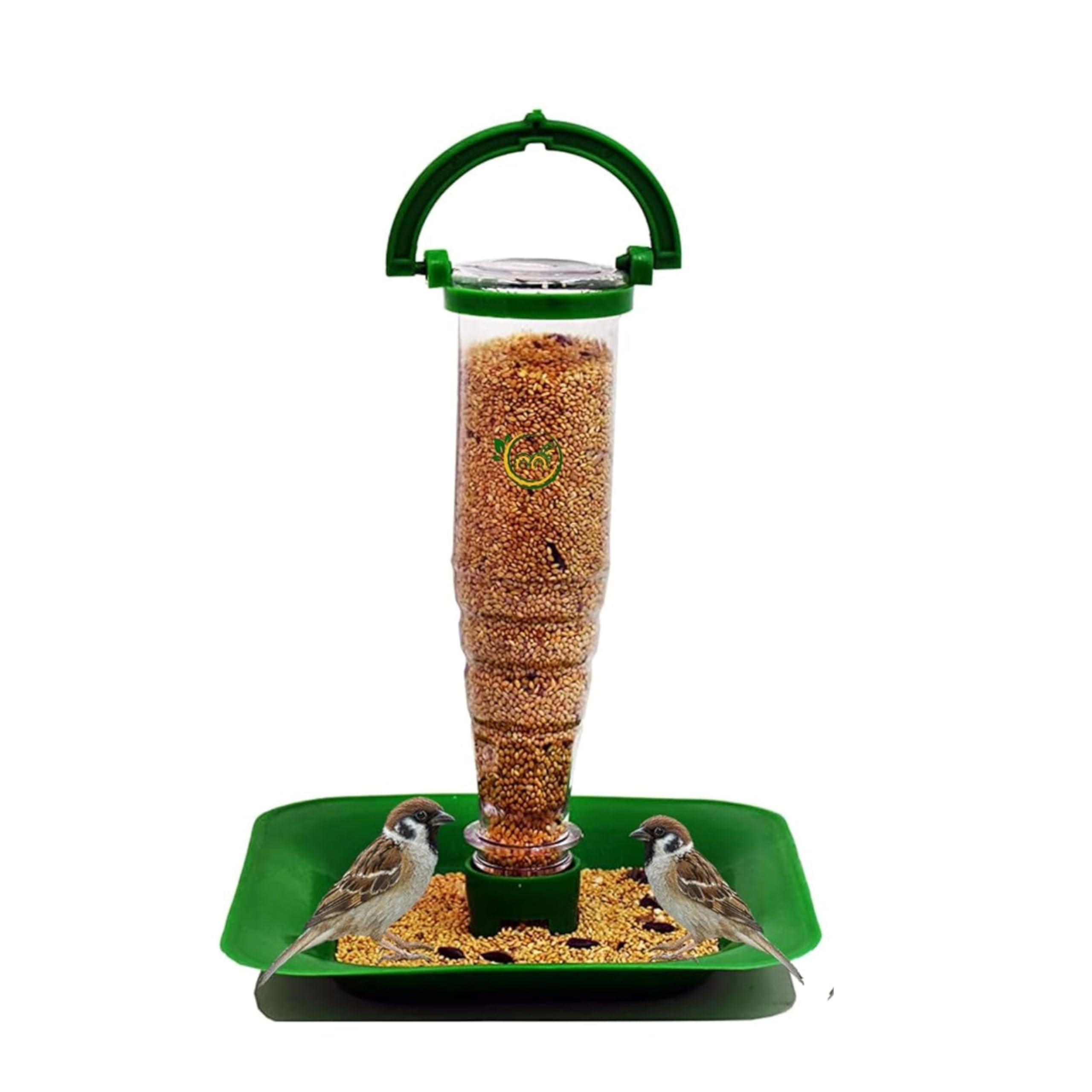 MAF Bird Feeder with Refill Seed Mix Free, Nano Bird Feeder for Food, Wild Bird Food Feeder for Sparrow, Hanging Water and Food Feeder