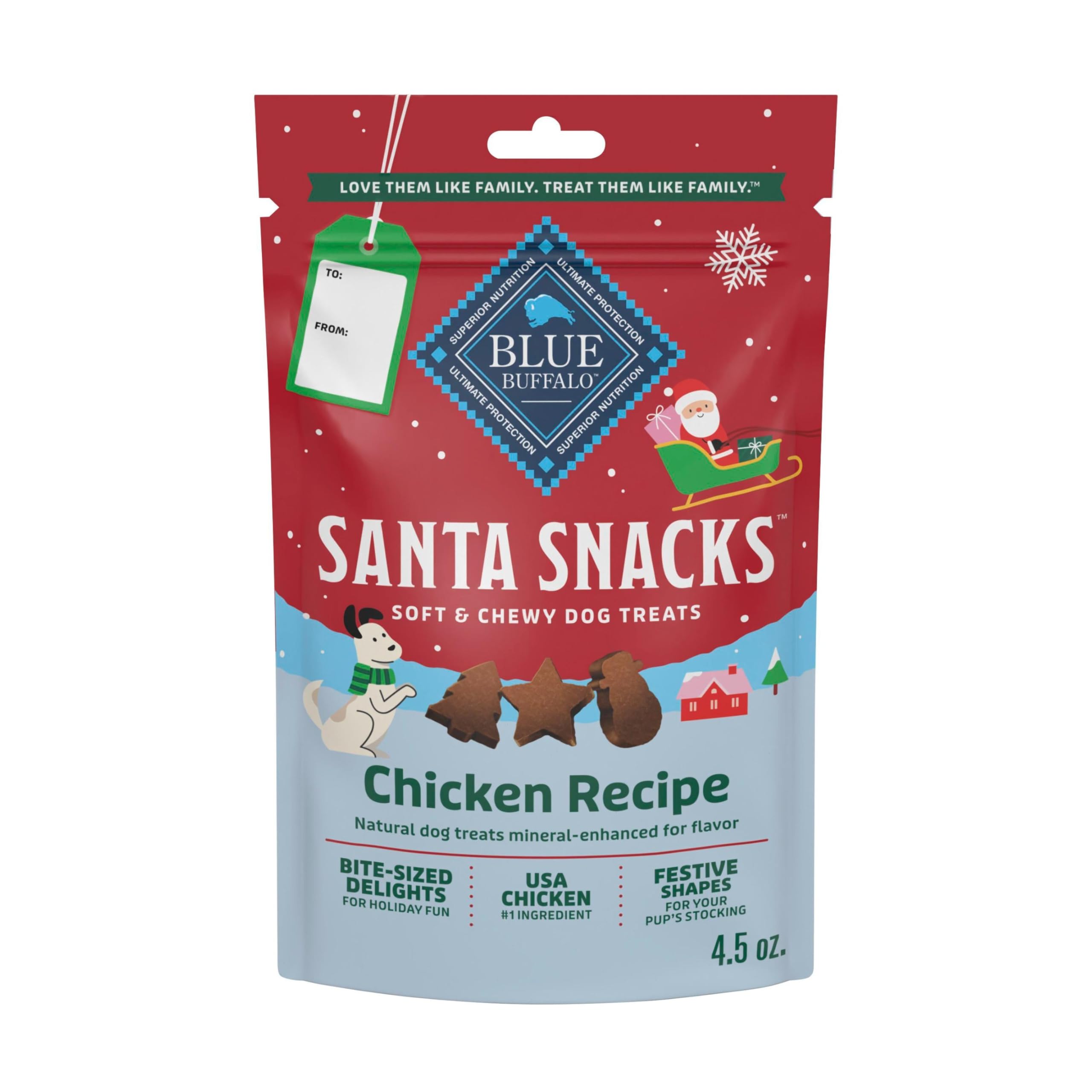 Blue Buffalo Santa Snacks 4.5oz