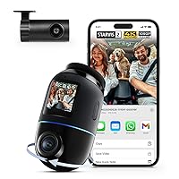 70mai Dash Cam 4K Omni, Dual-Channel 4K+1080P DashCam Auto 360 Gradi