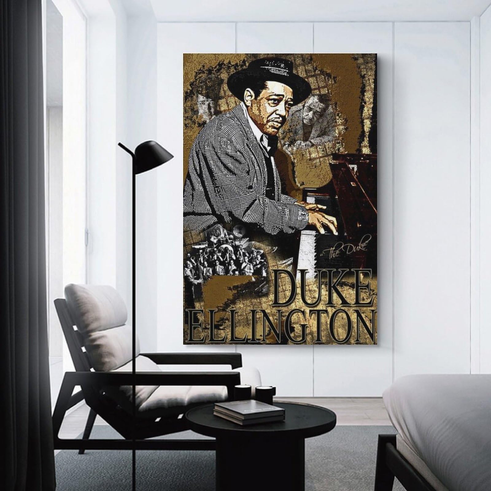 アート・デザイン・音楽 The Music of Duke Ellington Plus One Art Poster Duke Ellington American Musician Vintage Canvas Wall