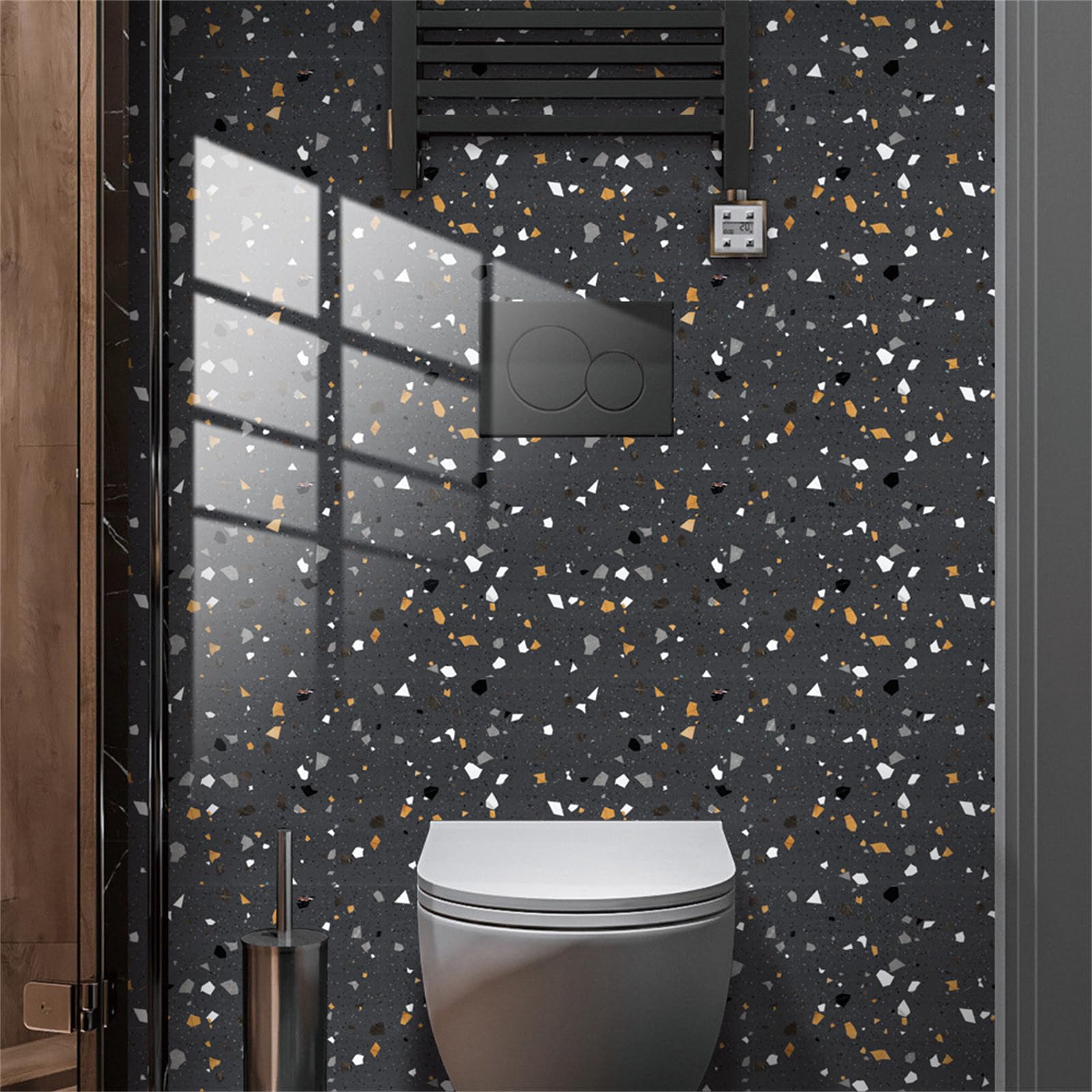 Piastrelle adesive effetto marmo, 15 x 30 cm, pellicola autoadesiva in PVC per bagno e cucina, mosaico, paraschizzi, per mobili, mobili, sala da pranzo, confezione da 32