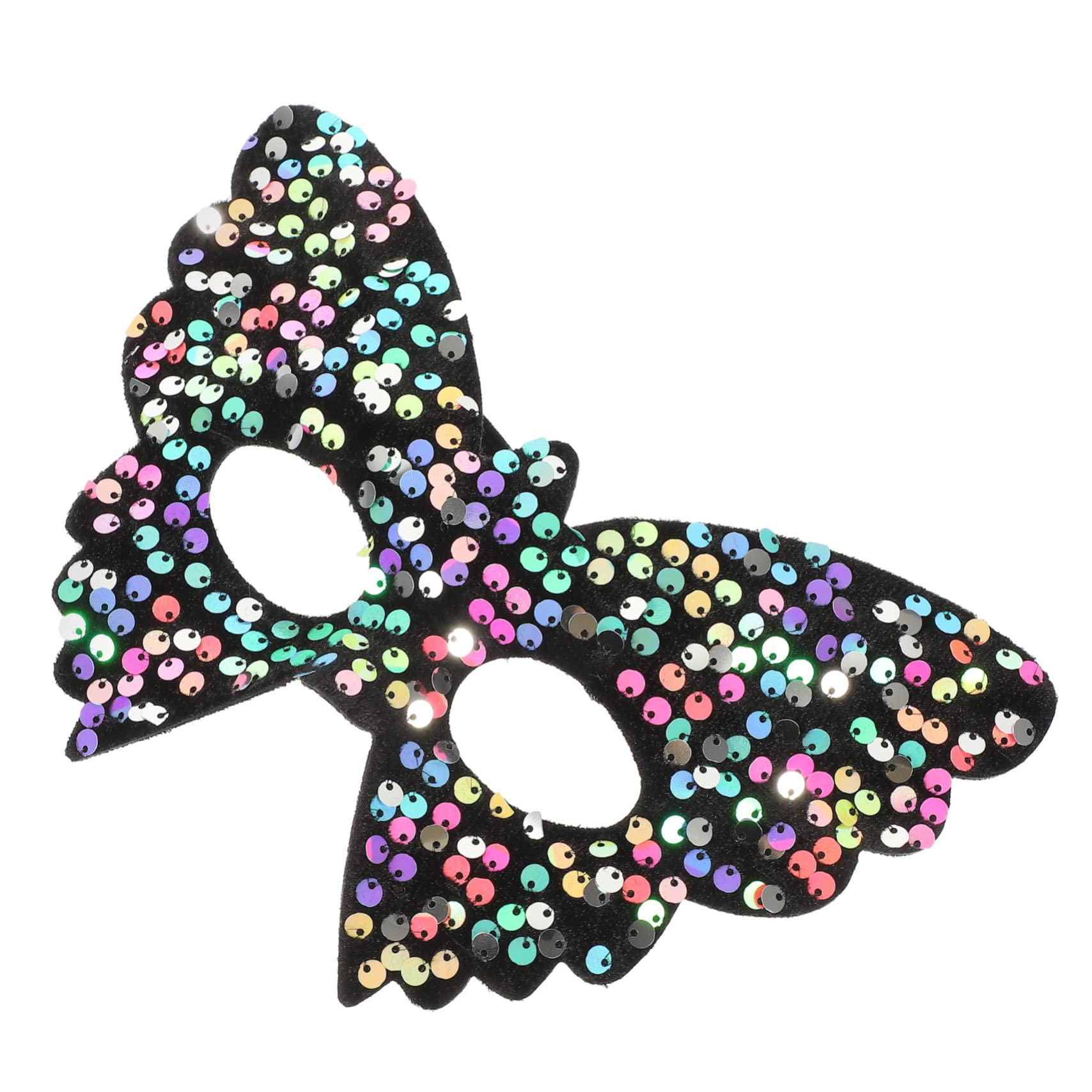 JEWEDECO Red Sequin Butterfly Mask for Women Masquerade Mask for Gras Party Ball