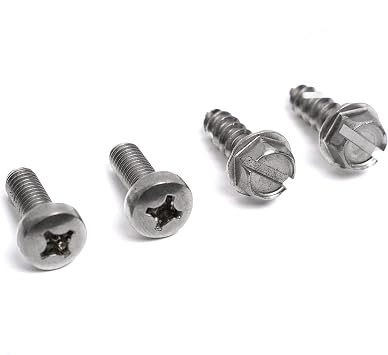 HPP Stainless Steel License Plate Screws Compatible with Hyundai and KIA Models