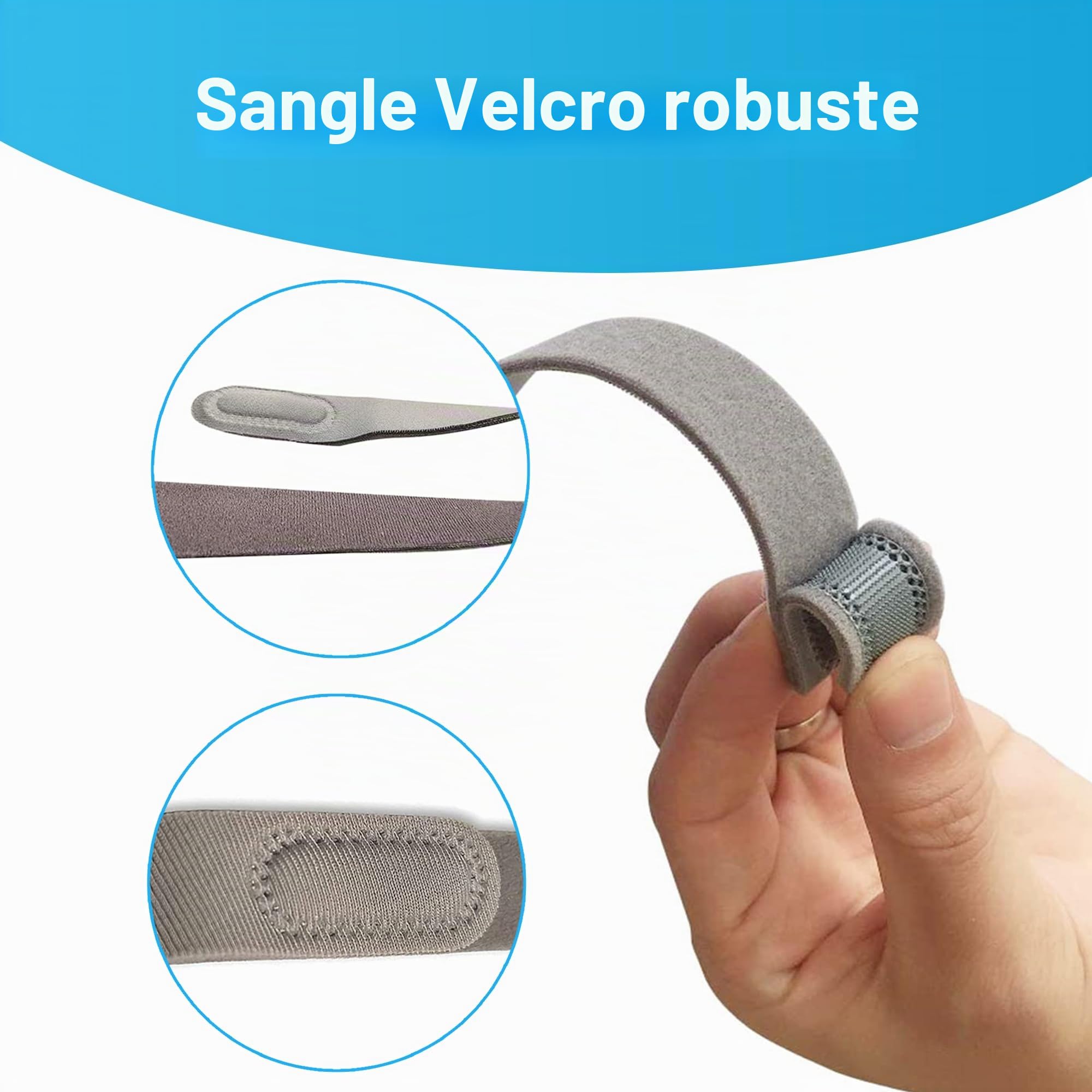 Sangle de masque CPAP pour Airfit N20, douce et confortable, facile à nettoyer.