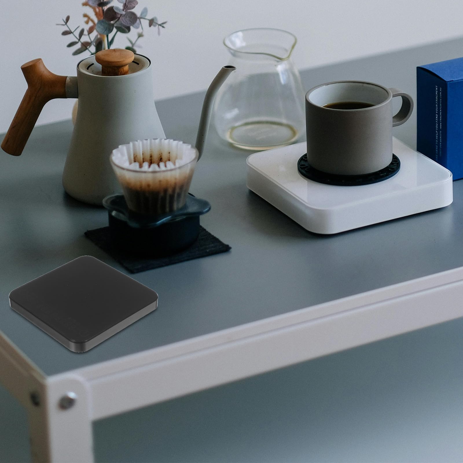 Báscula Digital Material Abs y Silicona Alta Precisión 2kg/0.1g para Café con Temporizador Portátil y Carga Usb-c Adecuado para Camping y Viaje