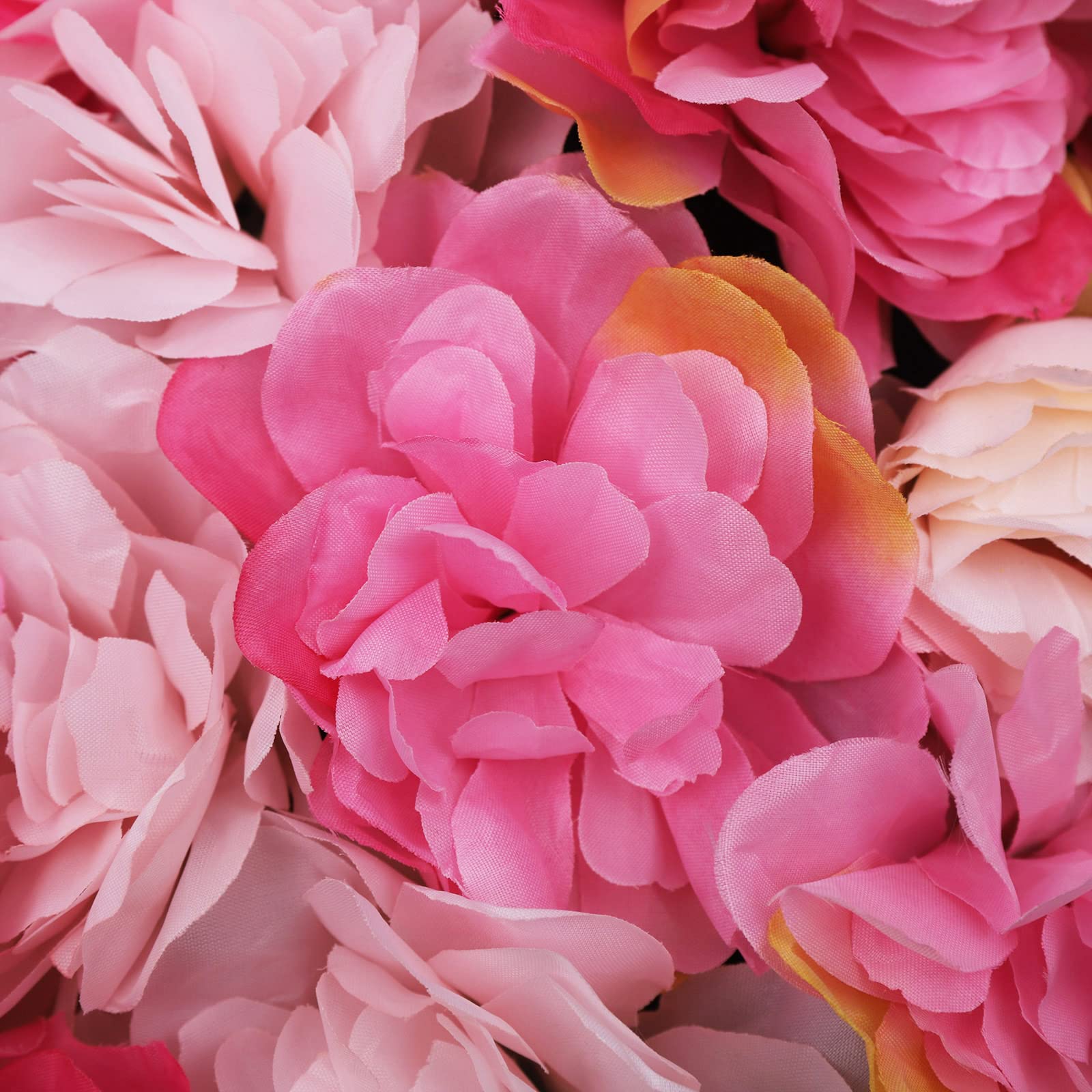 6 Stück Künstliche Blumenwand Rosenwand, Hochzeit Straße Hintergrund Kunstblumen Panel DIY, für Hochzeit Party Heimdekoration Gärten Wohnzimmern, Balkonen, Hintergründen Hochzeitsfotos , 40 x 60 cm