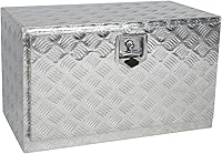 Vista 39 de Caja de herramientas de aluminio chapada en negro de 39 pulgadas para camioneta, almacenamiento para caja de camioneta pickup, caja de lengua