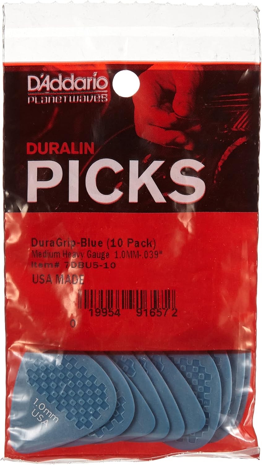 D'Addario DuraGrip Guitar Picks, 10pk, Extra Heavy : Everything Else