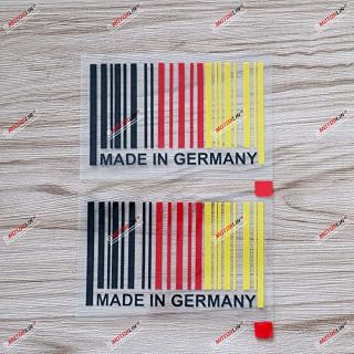 2 Pack 4'' Made in Germany German Flag Decal Sticker Car Vinyl sda1
