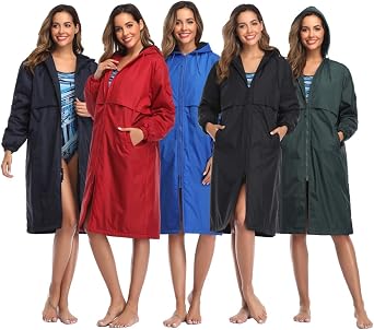 Adoretex Unisex Swim Parka Water Resistant Warm Coat Water Sports Swim Parka for Adults & Kids