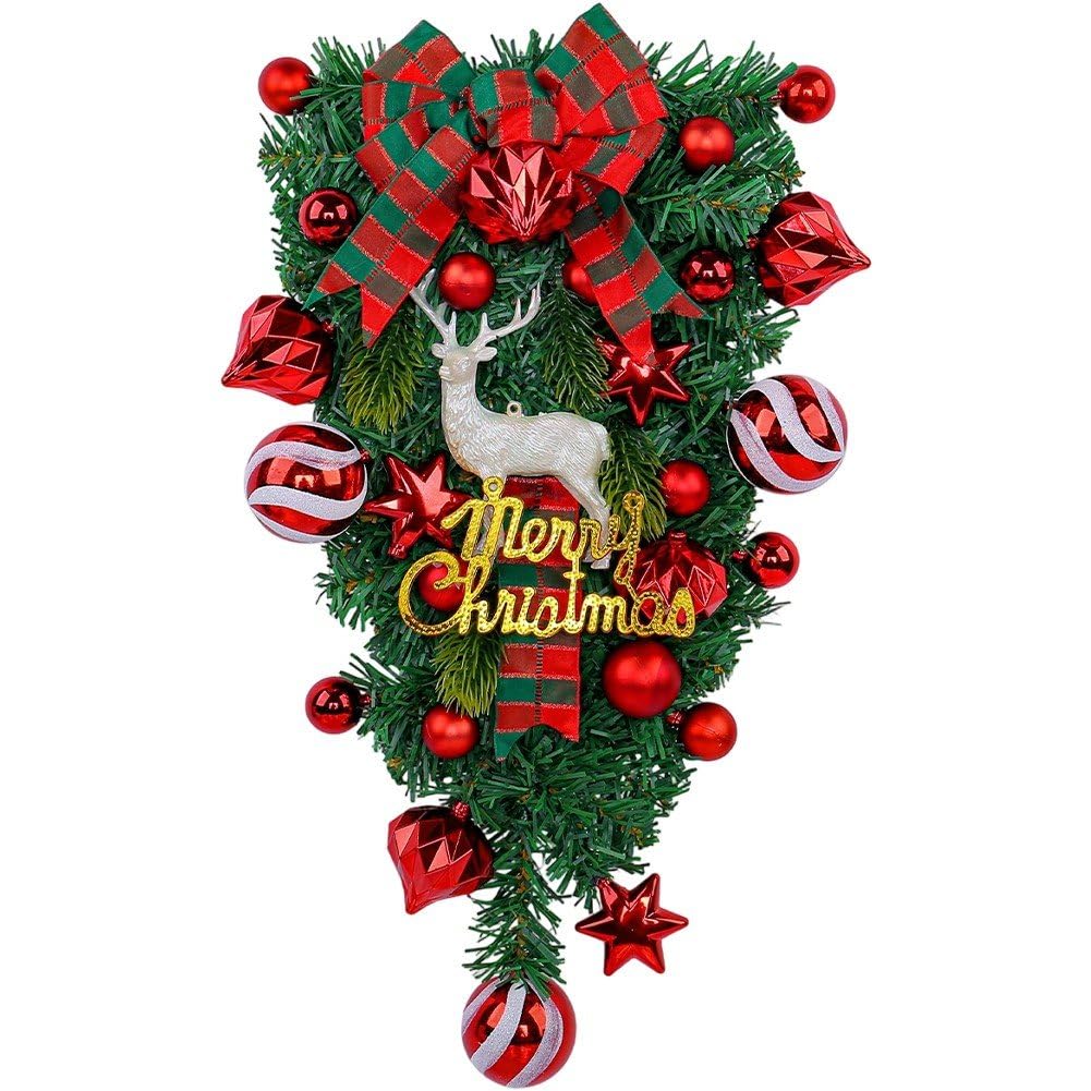 Décorations de Noël pour porte résolvant le manque de place au sol