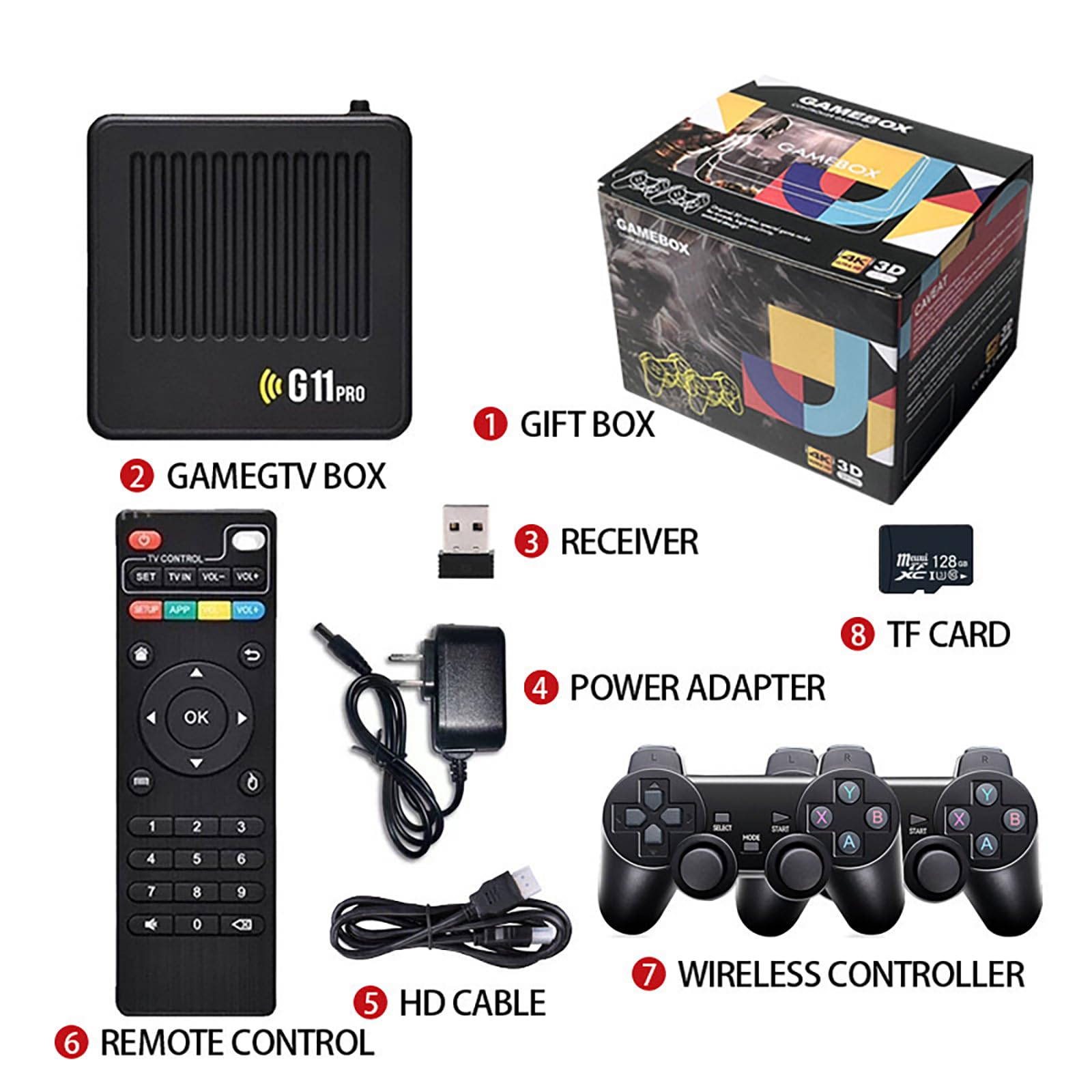 2026 neu retrowave g11 pro,g11 pro Game Box Konsole, 4k 100.000,Test,Ruvania Retro Console,Retro Game Console,Retro Wave G11 Pro 100,000 Games,4K HD Retro Game Console,Portable Plug & Play Video-256G