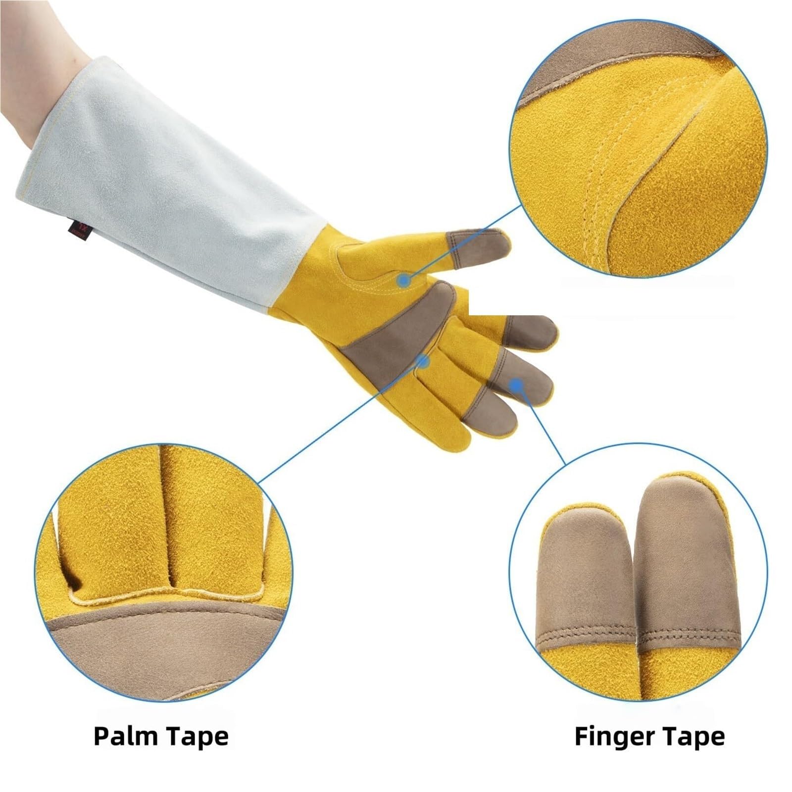 1 paire de gants jardinage longs pour Homme et Femme