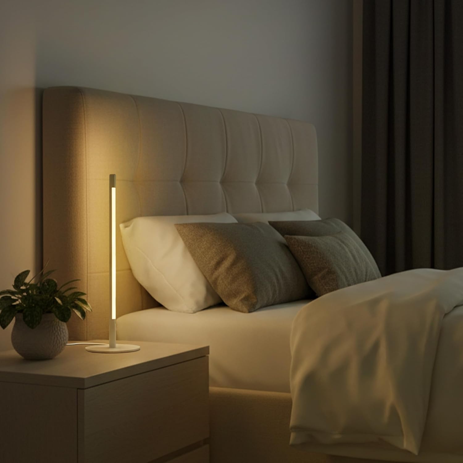 Shabbostick Shabbos Lamp, 800 Lumens LED Table Lamp, Travel Bag Included, Patent Pending (Matte White)