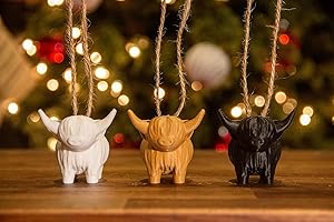 Charming Highland Cow Christmas Ornament Adds a Touch of Scottish Charm