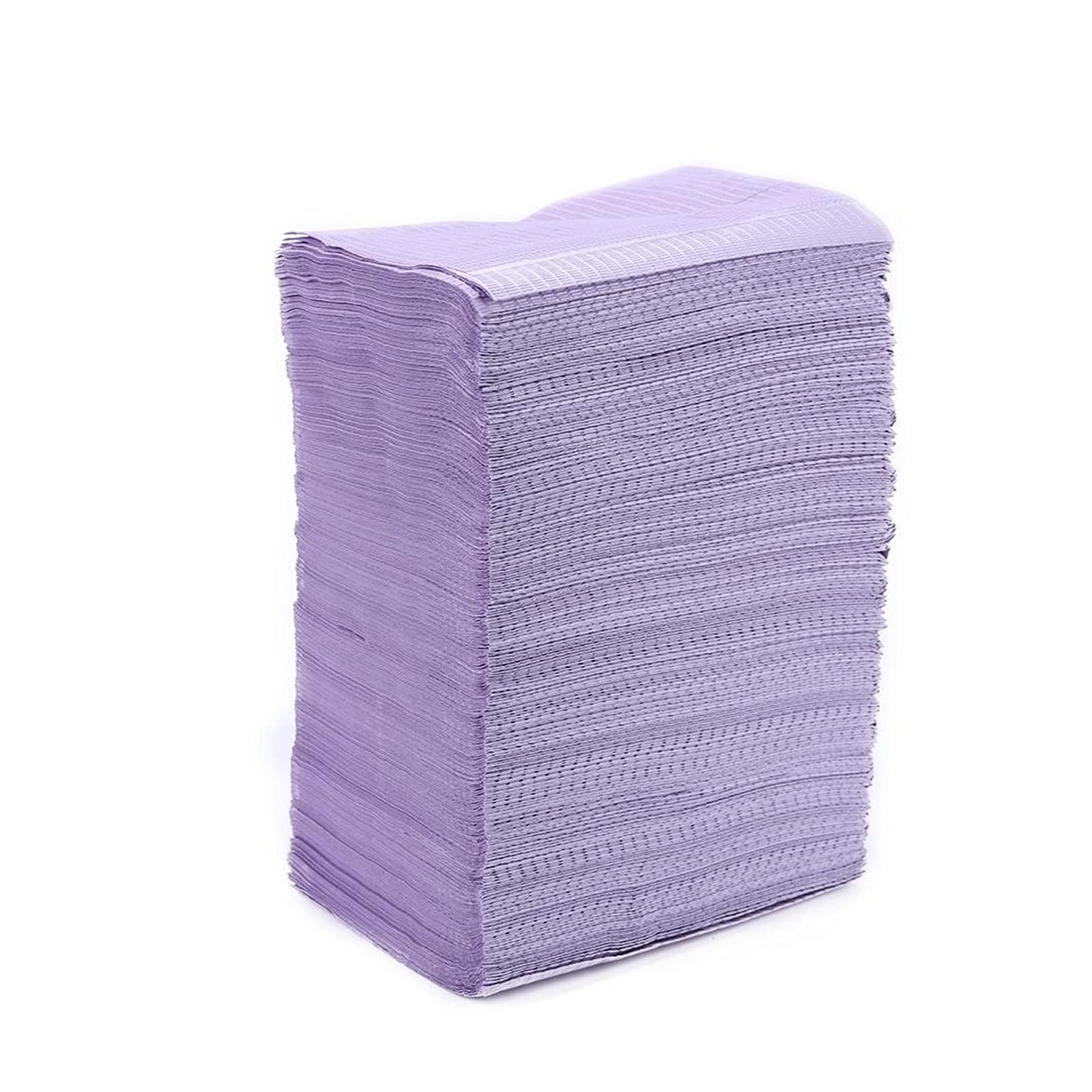 PJRYC 125 Stück Einweg-Lätzchen – 33 X 45,7 Cm, 3-lagig, Wasserdicht, Blau – Für Zahnarzt, Tattoo & Patienten