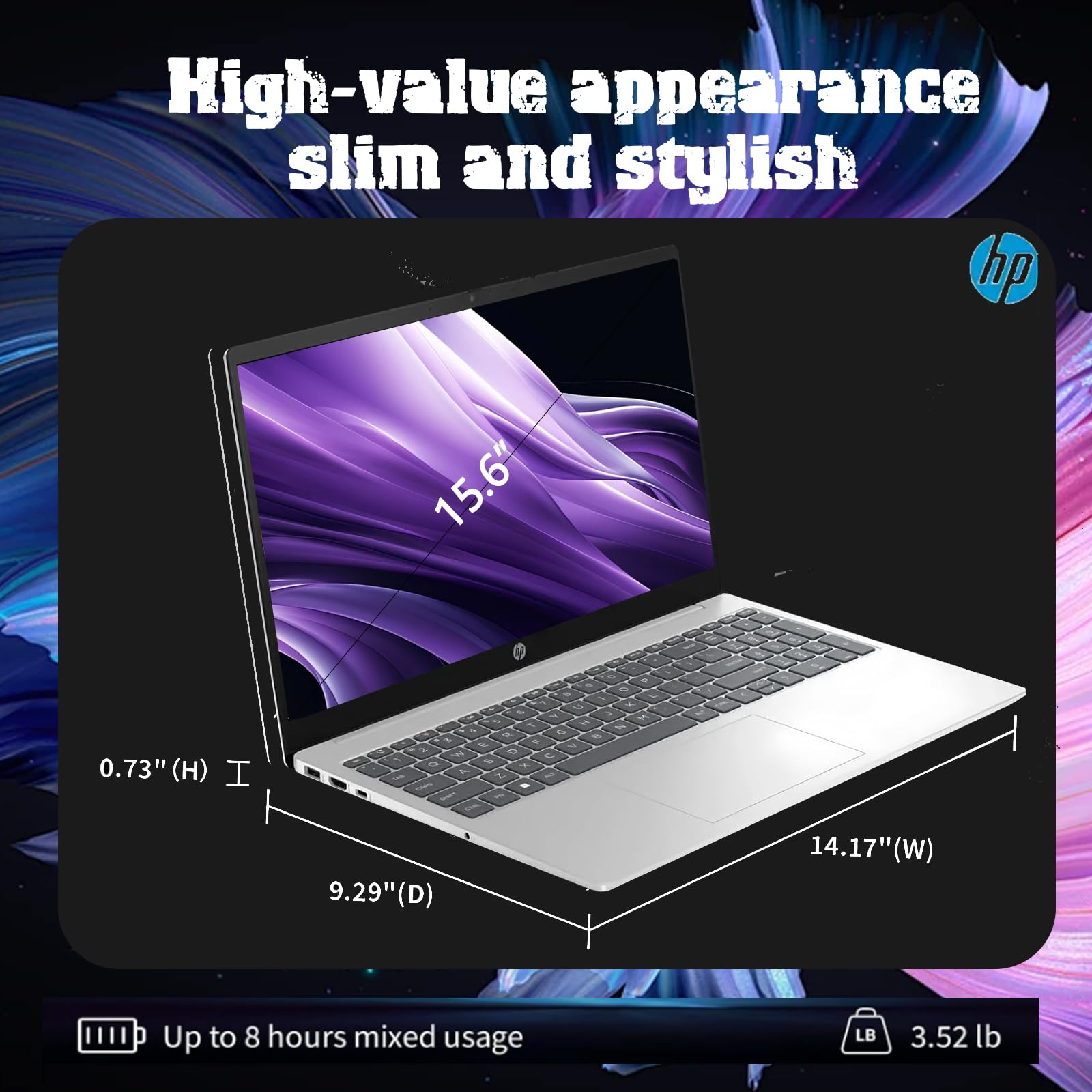 HP Flagship 15.6" Touchscreen Laptop - Anti-Glare, 6-Core Intel i3 1315U Processor, lntel UHD Graphics, Wi-Fi, Win 11 Pro, AI Copilot, for Business & Student, w/Accessories(32 GB RAM, 1 TB Storage)