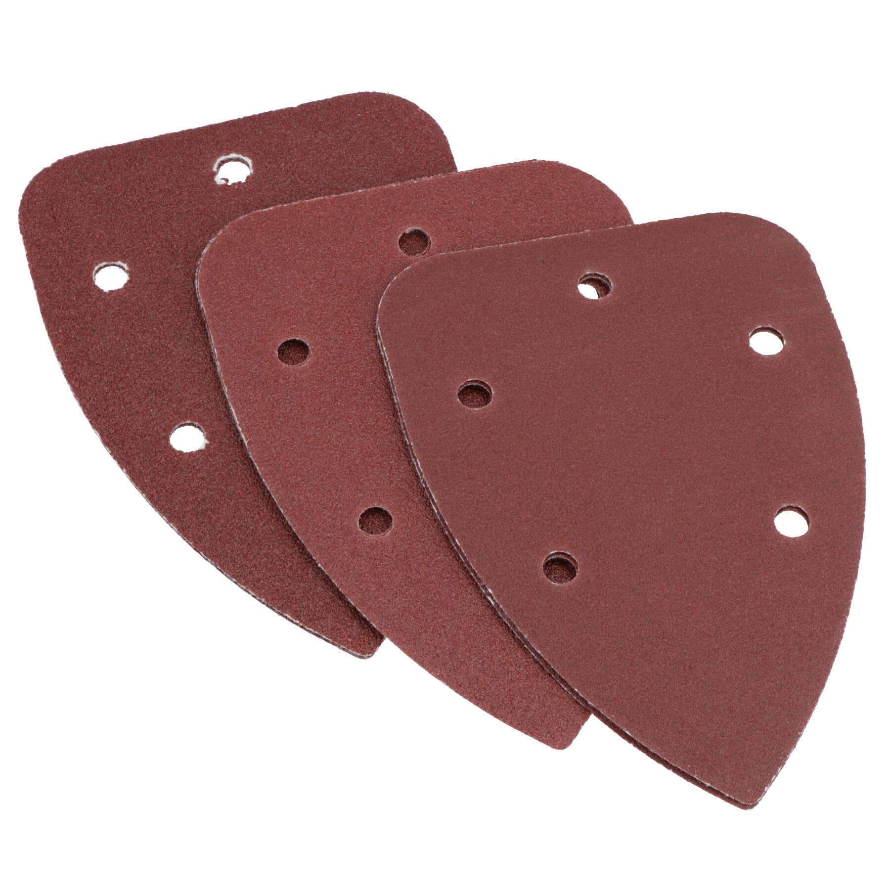 Crochet et boucle Disques ponçage détail 140mm triangulaire grain mélangé 120pk