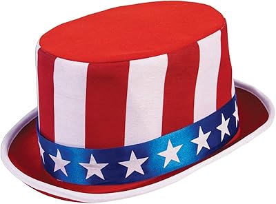 Forum Novelties Red White & Blue Patriotic Top Hat 4Th of July Costume Accessory