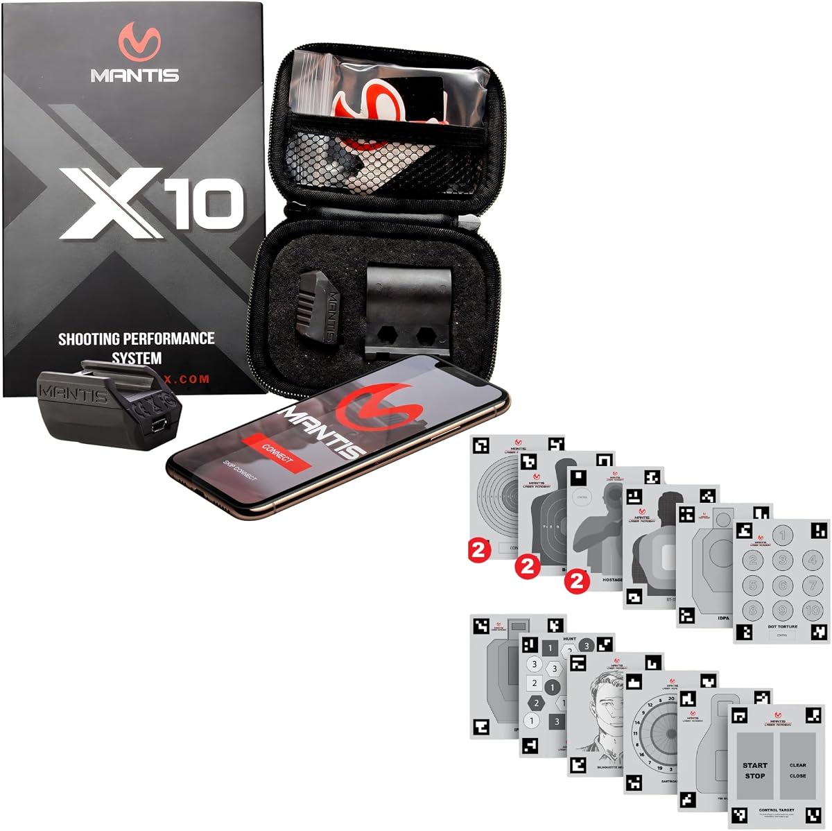 Mantis X10 Dry Fire Training System + Targets