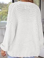 Vista 3 de Women 2024 Cardigans Lightweight Casual Knit Long Sleeve Soft Pocketed Comfortable Cardigan Sweaters