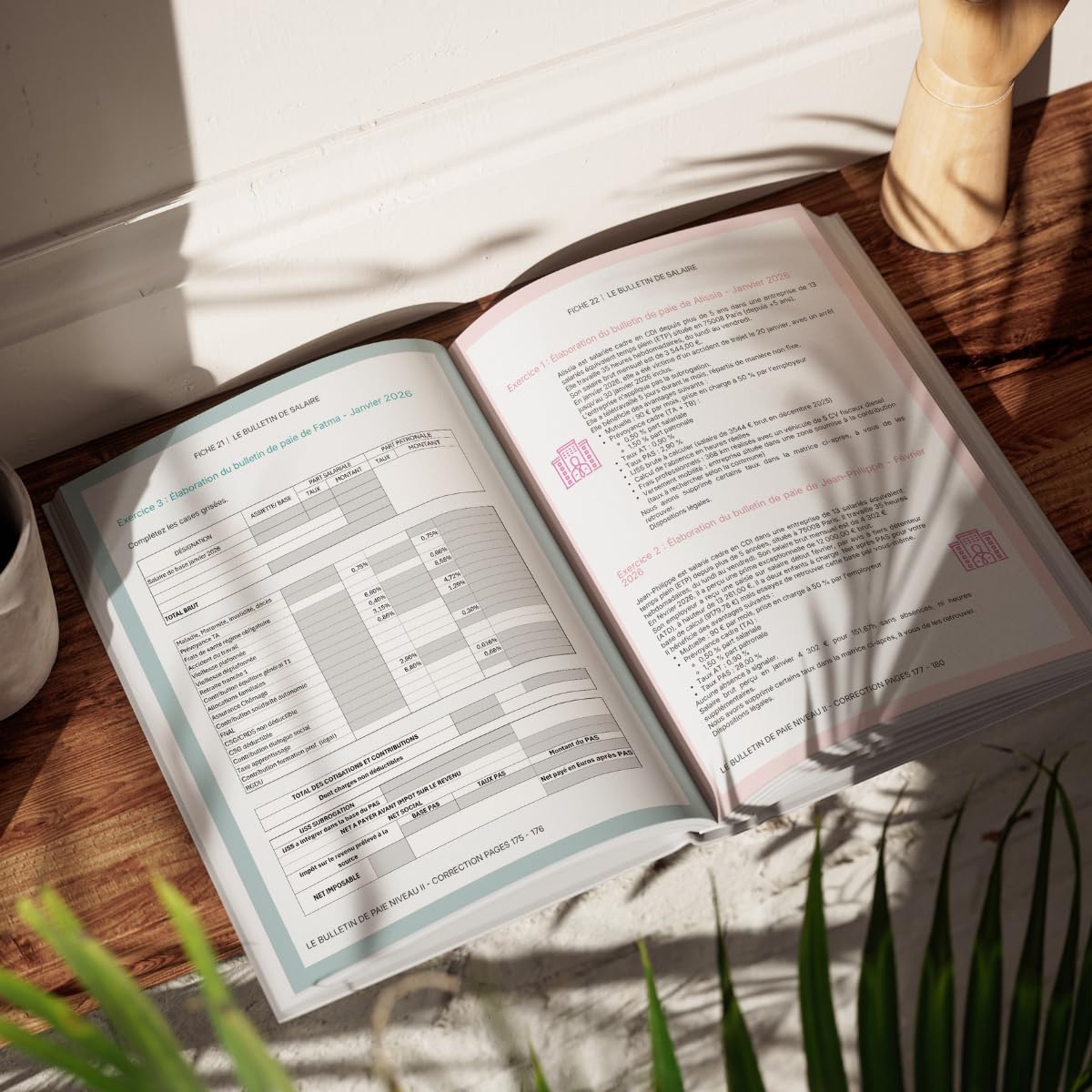 Pack 2 livres d’exercices du gestionnaire de paie : Le Livre d’Exercices du Gestionnaire de Paie – Tome 1 Débutant + Le Tome 2 Intermédiaire 2025/2026, 466 pages