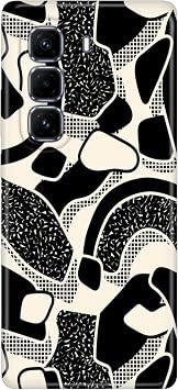 Senada Infinix Hot 50 Pro+ Plus ile Uyumlu K l f Desenli TPU Retro Silikon Milano