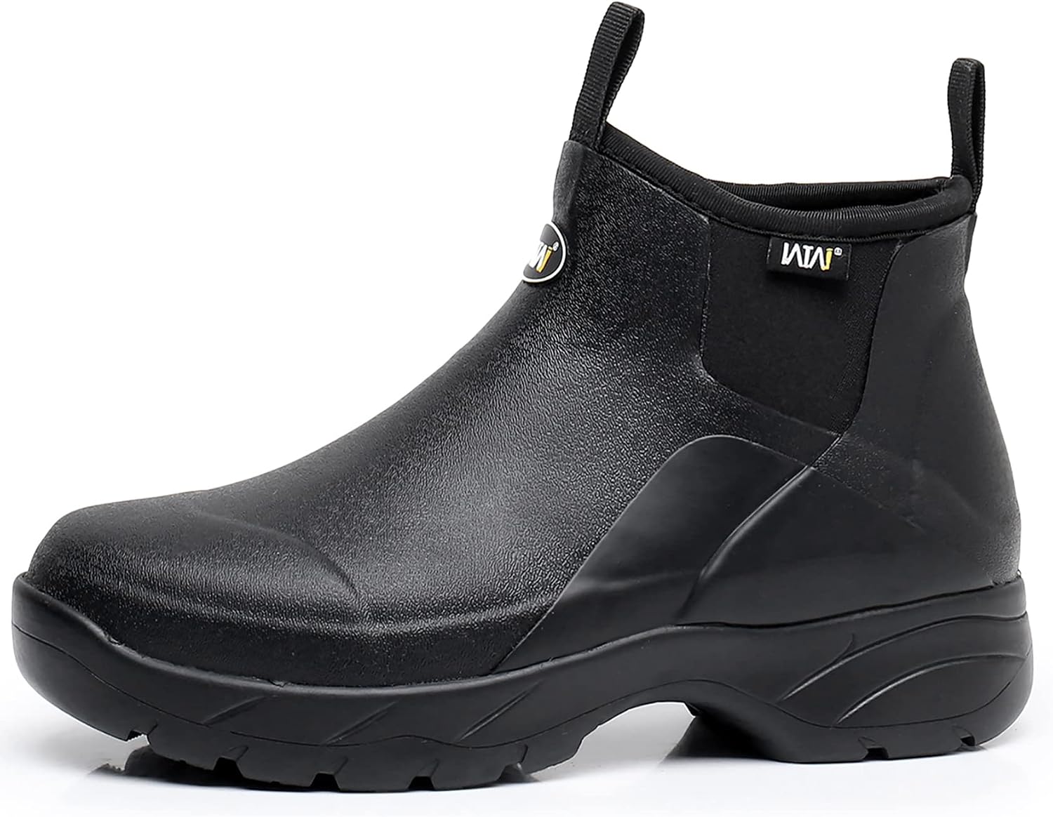 WTW Unisex Waterproof Insulated Rubber Boots - Slip On Ankle Rain Boots Garden Shoes for Men and Women Outdoor Work