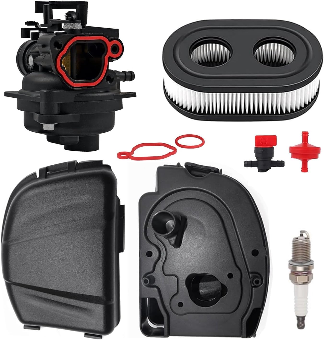M110 carburetor + Air Filter & Cover For Craftsman M110/M210 21442 21465 140CC 150CC Lawn Mower Model #11A-A2T2793 CMXGMAM1125501