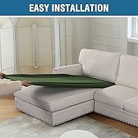 Vista 58 de H.VERSAILTEX 2025 New Sectional Couch Covers 8 Pieces Stretch Sofa Covers for Sectional Sofa Set Separate L Shaped Couch Cover for Both Left/Right
