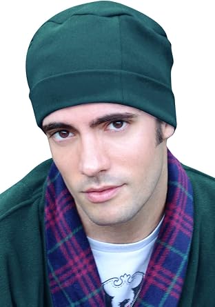 Mens Sleep Cap - 100% Cotton Night Cap for Men