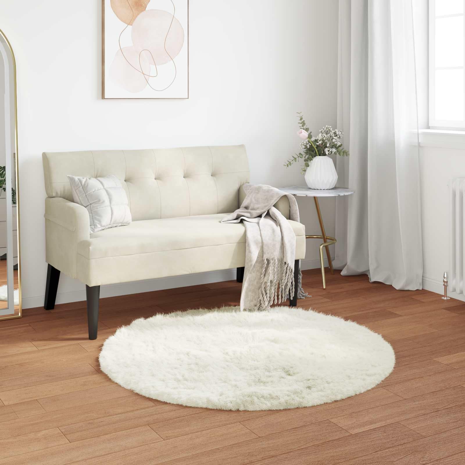 Tapis en peau de mouton synthétique ultra doux et moelleux facile d'entretien 100 cm