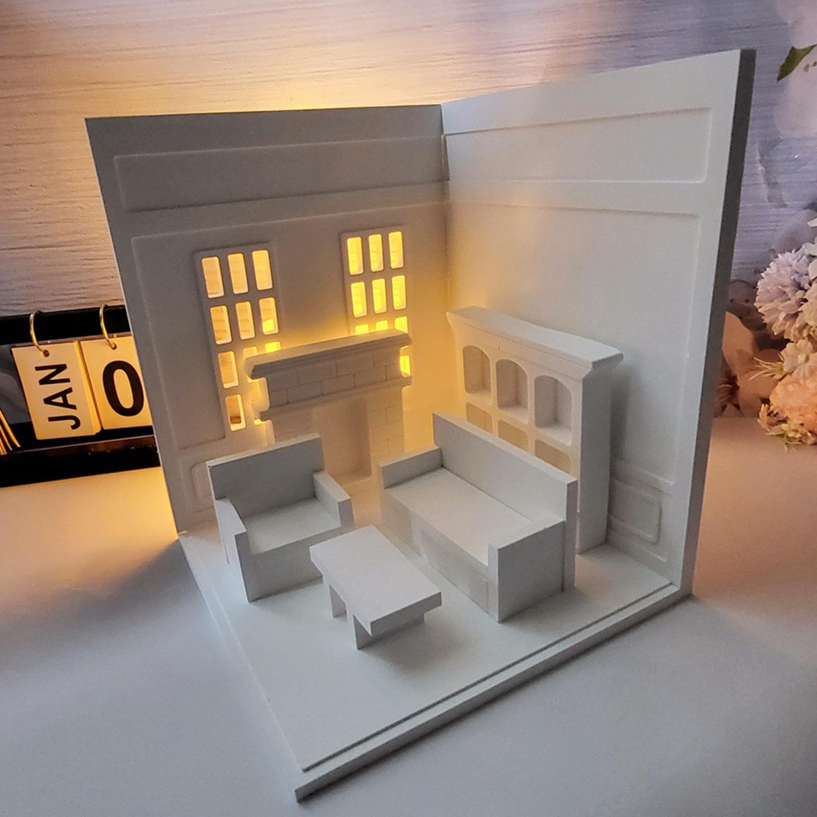 Miniaturowe formy domowe, dekoracyjne formy z żywicy, forma do odlewania żywicy epoksydowej, forma silikonowa do małych pomieszczeń, wszechstronne odlewanie żywicy epoksydowej, łatwe w użyciu,