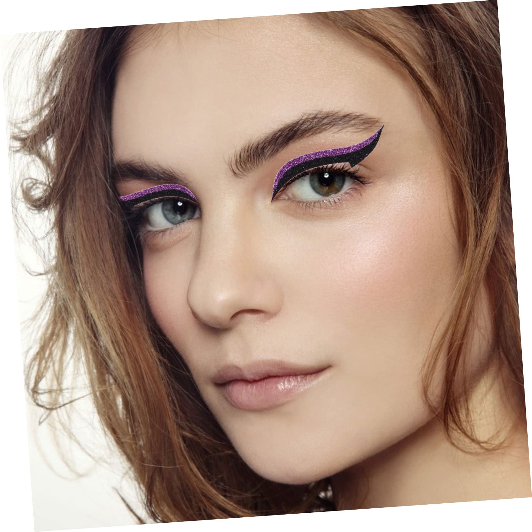 Healvian 4 Set Di Adesivi Per Eyeliner A Doppia Striscia Stencil Decalcomanie Per Trucco Autoadesive A 40 Paia*4