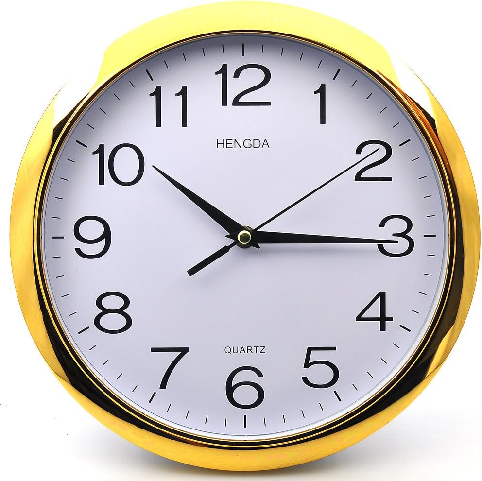 Deedo Modern Non Ticking Silent Quartz Analog Digital Wall Clock