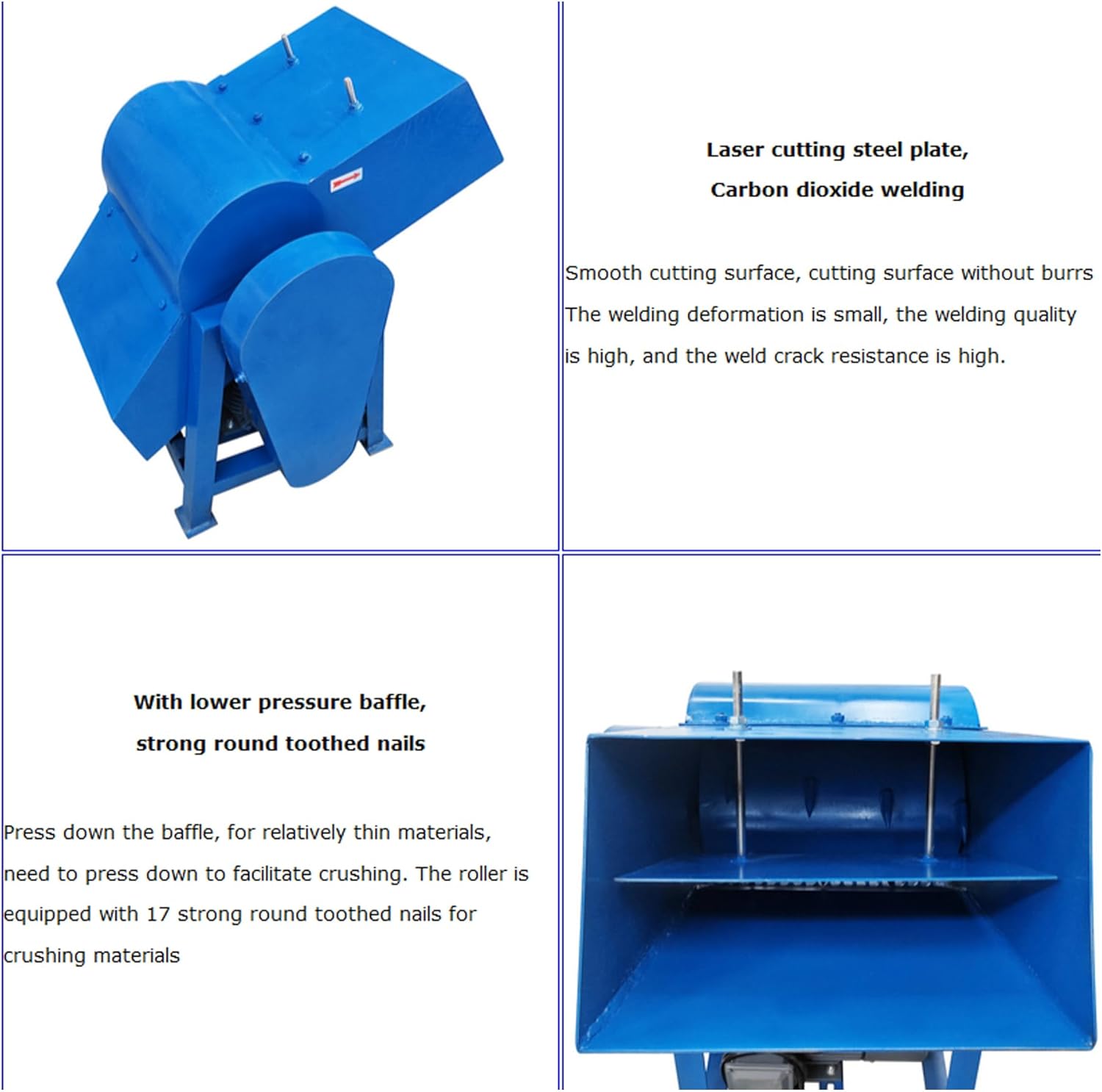 Frozen Fish Frozen Meat Frozen Products Crusher Frozen Fish Crusher Frozen Plate Chicken Intestine Duck Intestine Crusher 220V Three-phase 5.5KW