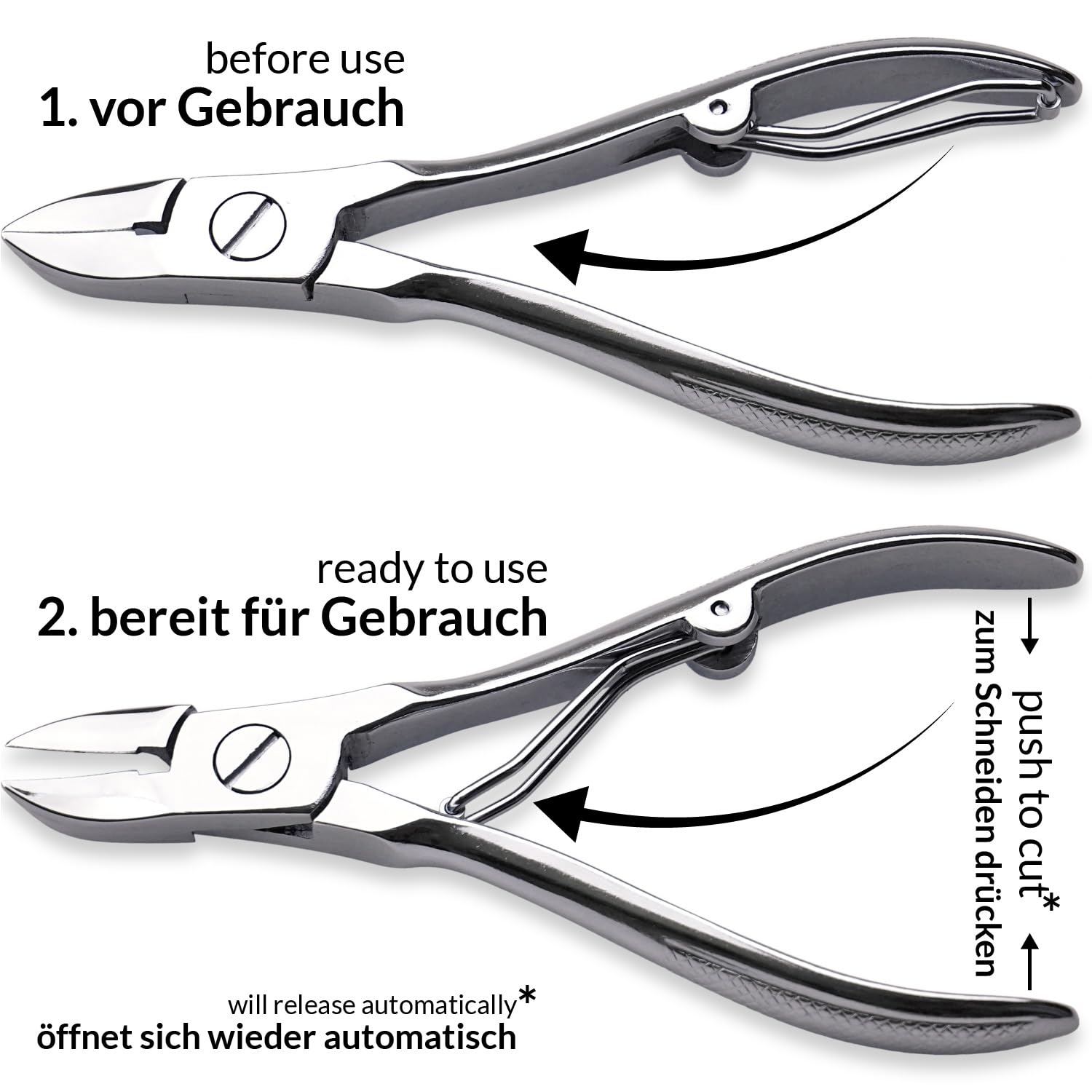 marQus Solingen Germania set manicure professionale - 7 pezzi manicure e pedicure, forbicine unghie, manicure e pedicure set, custodia in vera pelle, kit manicure da viaggio, kit unghie, set unghie