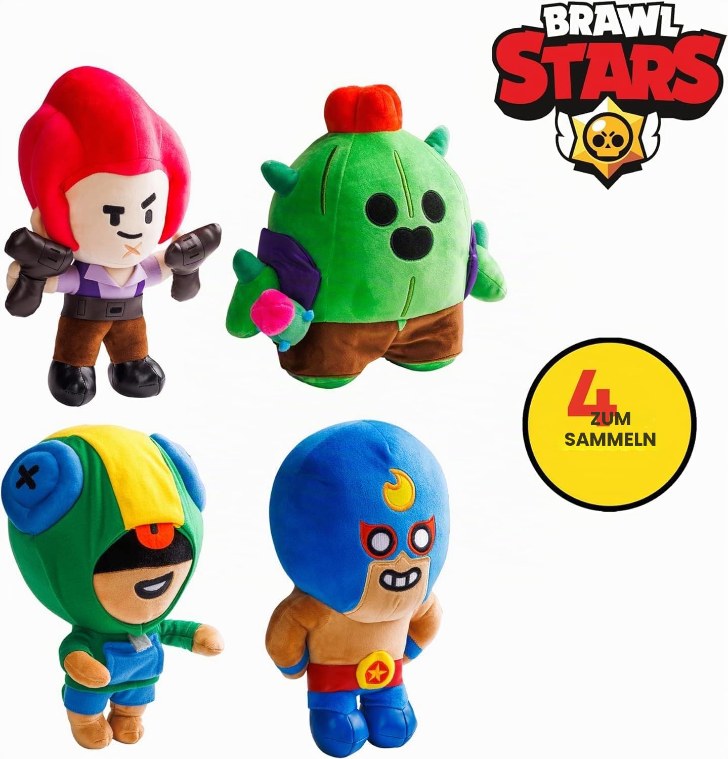 Brawl Stars Leon The Chamäleon Kuscheltier | 30 cm hoch | Plüsch-Spielzeugpuppe | P.M.I. Offiziell Lizenziertes Spielzeug | Supercell | Geschenk für Gamer | Sammlerstück