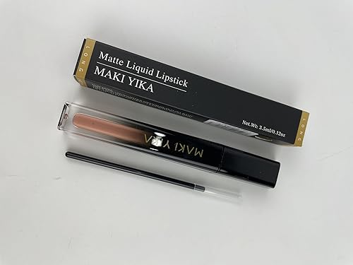 Vista 46 de Lápiz labial marrón nude para mujer, color permanece de larga duración, sin manchas, lápiz labial líquido mate a prueba de transferencia